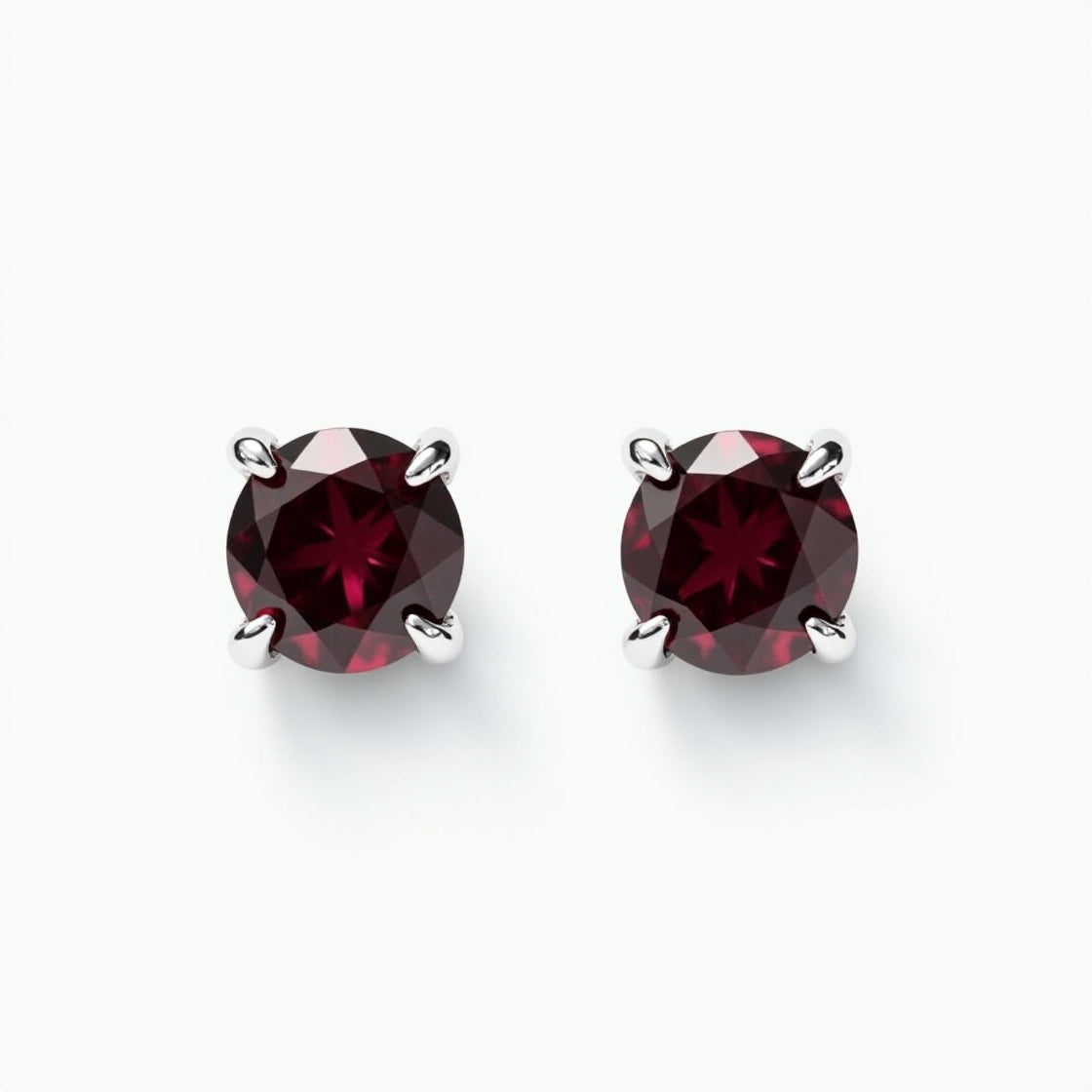 Buy one Get one Free Sterling Silver Solitaire Stud Earrings  (92.5 Pure Silver)